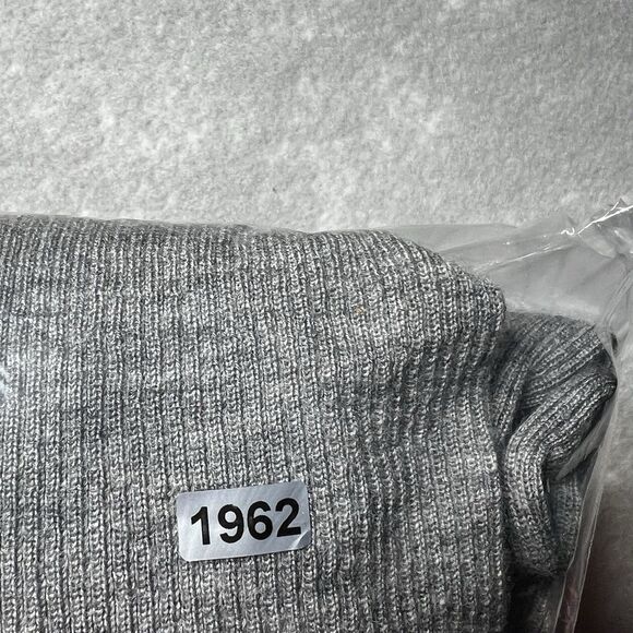 AllSaints Sweater Womens XL Gray Merino Wool Open Front Cardigan Lightweight - Picture 12 of 12